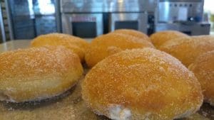 Cinnamon Sugar Cream-Filled Donuts